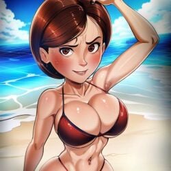 1girls absurd_res absurd_resolution absurdres ai_generated ass athletic athletic_body athletic_female beach big_ass big_breasts big_butt bikini bikini_bottom bikini_top blush blushed_face blushing_at_viewer blushing_female bra breasts brown_eyes brown_hair bubble_ass bubble_butt busty busty_female busty_girl cartoon cartoony cats62 curvaceous curvaceous_female curvaceous_figure curvy curvy_body curvy_female curvy_figure curvy_hips cute cute_expression cute_eyes cute_face cute_female ear elastgirl elastigirl exposed exposed_ass exposed_boobs exposed_breasts exposed_butt exposed_legs exposed_thighs eyebrows eyelashes eyeshadow eyewear fat_ass fat_butt female female_only female_solo front_view glistening glistening_ass glistening_body glistening_boobs glistening_breasts glistening_butt glistening_eyes glistening_legs glistening_skin glistening_thighs half-closed_eyes half-dressed half_naked half_nude helen_parr hi_res high_quality high_resolution highres huge_ass huge_boobs huge_breasts large_ass large_boobs large_breasts large_butt legs looking_at_viewer nipples panties pants pixar red_bikini red_bikini_bottom red_bikini_top red_bra red_panties sand seductive seductive_body seductive_eyes seductive_look seductive_mouth seductive_smile shiny shiny_ass shiny_body shiny_boobs shiny_breasts shiny_butt shiny_legs shiny_skin shiny_thighs short_hair sideboob sky slim_waist small_waist smile smiling smiling_at_viewer smooth_ass smooth_body smooth_butt smooth_legs smooth_skin smooth_thighs solo_female standing sweat sweatdrop sweating sweaty sweaty_ass sweaty_body sweaty_breasts sweaty_butt the_incredibles thick_thighs thighhighs thighs thin_waist water wet wet_ass wet_body wet_breasts wet_butt wet_face wet_legs wet_skin wet_thighs