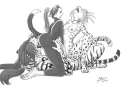 2010 anthro anus bagheera_(artist) breasts clitoris closed_eyes collar cowgirl_position cunnilingus feline female fur furry licking male nude on_back oral oral_sex penetration pussy raised_tail reverse_spitroast sex spread_legs spreading straight tail threesome tiger tongue vaginal_penetration