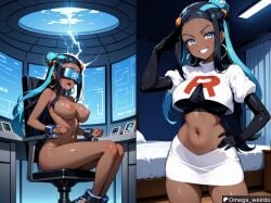 nessa (pokemon) from nintendo by omega weirdo