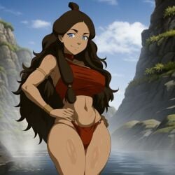 1girls absurd_res absurd_resolution absurdres ai_generated ass athletic athletic_body athletic_female avatar_legends avatar_the_last_airbender big_ass big_breasts big_butt blue_eyes blush blushed_face blushing_at_viewer blushing_female bra breasts brown_body brown_hair brown_skin brown_skinned brown_skinned_female busty busty_female busty_girl cartoon cartoony cats62 clothed clothed_female clothing curvaceous curvaceous_female curvaceous_figure curvy curvy_body curvy_female curvy_figure curvy_hips cute cute_expression cute_eyes cute_face cute_female dark-skinned_female dark_body dark_skin ear exposed_legs exposed_thighs eyebrows eyelashes eyeshadow eyewear fat_ass fat_butt female female_only female_solo front_view fully_clothed glistening glistening_ass glistening_body glistening_boobs glistening_breasts glistening_butt glistening_eyes glistening_legs glistening_skin glistening_thighs half-closed_eyes hand_on_hip hands_on_hips hi_res high_quality high_resolution highres huge_ass huge_boobs huge_breasts katara large_ass large_boobs large_breasts large_butt legs long_hair looking_at_viewer mountain nickelodeon nipples panties pants red_bra red_panties seductive seductive_body seductive_eyes seductive_look seductive_mouth seductive_smile shiny shiny_ass shiny_body shiny_boobs shiny_breasts shiny_butt shiny_legs shiny_skin shiny_thighs sideboob slim_waist small_waist smile smiling smiling_at_viewer smooth_ass smooth_body smooth_butt smooth_legs smooth_skin smooth_thighs solo_female standing tan tan-skinned_female tan_body tan_skin tanned tanned-skinned_female tanned_body tanned_female tanned_skin thick_thighs thighhighs thighs thin_waist visible_nipples water