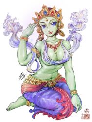 green tara from buddhism by in-sine