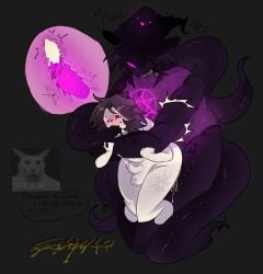 2boys azure_(forsaken) balls black_hair blush camilo_(artist) cat chinese_text cross_section cum cum_in_ass cum_inside cumming english_text femboy forsaken_(roblox) gay gay_sex hat meme meme_in_the_background nude penis roblox roblox_game robloxian small_penis tentacle tentacle_in_mouth tentacle_sex tentacles thighs two_time white_body wizard_hat x-ray