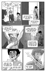 beard blowjob blush blushing_male clothed clothed_male clothed_sex comic comic_page cum cum_in_mouth cum_inside cum_on_face cumming cumming_from_oral cumming_while_penetrating cumshot dom_bottom dominant dominant_bottom dominant_male english english_text facial_hair gay georgie_(the_rock_cocks) handjob interracial interracial_yaoi leslie_brown male male/male male_focus male_only male_penetrated male_penetrating male_penetrating_male mostly_clothed oral orgasm power_bottom public public_sex seth_sterling speech_bubble sub_top submissive submissive_male submissive_top the_rock_cocks yaoi