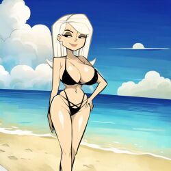 1girls absurd_res absurd_resolution absurdres agent_k ai_generated ass athletic athletic_body athletic_female beach big_ass big_breasts big_butt bikini bikini_bottom bikini_top black_bikini black_bikini_bottom black_bikini_top black_bra black_eyes black_panties blush blushed_face blushing_at_viewer blushing_female bra breasts busty busty_female busty_girl cartoon cartoony cats62 curvaceous curvaceous_female curvaceous_figure curvy curvy_body curvy_female curvy_figure curvy_hips cute cute_expression cute_eyes cute_face cute_female disney disney_channel disney_xd ear exposed_legs exposed_thighs eyebrows eyelashes eyeshadow eyewear fat_ass fat_butt female female_only female_solo front_view glistening glistening_ass glistening_body glistening_boobs glistening_breasts glistening_butt glistening_eyes glistening_legs glistening_skin glistening_thighs half-closed_eyes half_naked half_nudefemale hand_on_hip hi_res high_quality high_resolution highres huge_ass huge_boobs huge_breasts k_daring karen_daring karen_mildred_daring large_ass large_boobs large_breasts large_butt legs long_hairhalf-dressed looking_at_viewer nipples panties pants sand seductive seductive_body seductive_eyes seductive_look seductive_mouth seductive_smile shiny shiny_ass shiny_body shiny_boobs shiny_breasts shiny_butt shiny_legs shiny_skin shiny_thighs sideboob slim_waist small_waist smile smiling smiling_at_viewer smooth_ass smooth_body smooth_butt smooth_legs smooth_skin smooth_thighs solo_female standing the_replacements thick_thighs thighhighs thighs thin_waist visible_nipples water white_hair