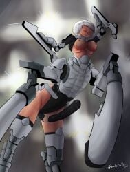 centaur cyan_brain cybernetics futanari sci_fi