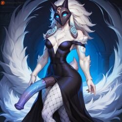 1futa ai_generated animal_genitalia_on_humanoid athletic athletic_futa big_penis black_dress blue_penis fishnets furry futa_only futanari goat goat_humanoid horsecock horsecock_futa horsecock_on_humanoid huge_cock human_with_animal_genitalia human_with_horsecock intersex kindred large_penis league_of_legends mask masked_futa patreon patreon_username penis velour_ai white_body white_fur white_hair
