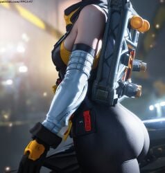 soldier 11 from zenless zone zero by pujopg