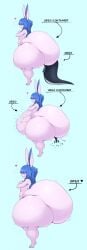 absurd_res anal anal_sex anal_vore anthro ass ass_expansion big_butt bubblebnnuy digestion digestion_noises duo evil_container female hi_res huge_butt hyper hyper_butt lagomorph leporid male male/female mammal penetration rabbit tail vore weight_gain