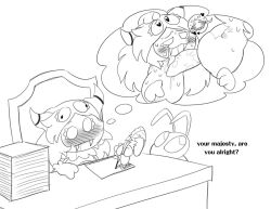 ambiguous_gender ant anthro arachnid aroused arthropod blowjob bodily_fluids books chest_scar daydream desk drooling duo female furniture gaepaws18 genitals heart_eyes heart_symbol horns horny horny_female hymenopteran imagination insects kirby_(series) kirby_triple_deluxe lazy_eye licking loose_feather male male/female monochrome nintendo oral penile penis penis_lick queen_sectonia quill saliva scar sectra_dee sex spider straight table taranza tongue unfocused_eyes writing