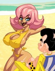 1boy 1boy1girl 1girls alternate_version_available animated areola areolae beach big_breasts bigger_female bikini black_hair breasts bust busty cleavage dark_hair dboy erection eyebrows eyelashes eyes female female_focus game gif hailie_(lslbbv) hourglass_figure huge_breasts large_breasts larry_laffer leisure_suit_larry leisure_suit_larry:_bikini_beach_volley light-skinned_female light-skinned_male light_skin lips male male/female nipples revealing revealing_breasts short_hair shorter_male size_difference smaller_male straight swimsuit swimwear taller_girl thumbs_up voluptuous waist wide_hips