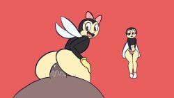 1boy 2d 2girls anal animated bean_smile big_ass bottomless bow breath cuphead_(game) duo duo_focus female fingering fly fly_dancers fly_girl fly_girl_(cuphead) gloves large_ass large_penis looking_back mad_critter male masturbation mp4 nervous no_sound pac-man_eyes panties panting red_background reverse_cowgirl_position sex short_playtime smile sound_effects teeth thick_ass thick_thighs vaginal vaginal_penetration vaginal_sex video voluptuous wide_hips wings