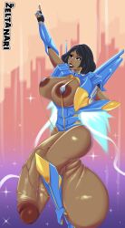 1futa armored_boots armored_dress balls big_areola big_ass big_breasts black_hair blizzard_entertainment bottomless breasts clothed clothing dark-skinned_futanari dark_skin egyptian flaccid flaccid_penis futa_only futanari huge_breasts human hyper hyper_balls hyper_penis long_hair looking_up mostly_nude overwatch penis pharah solo solo_futa thick_thighs veiny_penis wide_hips zeltanari