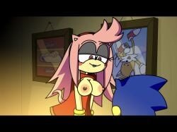 amy_rose areolae artist_request breasts cartoony edit fan_edit lovesick_amy mashed nipples revealing_breasts sega sonic_(series) sonic_the_hedgehog sonic_the_hedgehog_(series) tails video_games youtube