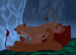 anal animated anus curtis_parker disney duo felid female feral feral_only lion male male/female mammal nala oral pantherine penis pussy rimming sex simba the_lion_king