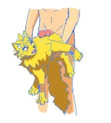 alternate_species boni_(artist) bracelet_only claws dio_brando domestic_cat duo ear_piercing ear_ring felid feline felis feral from_behind_position fur furrification human jojo's_bizarre_adventure male male/male mammal piercing ring_piercing sex simple_background teeth wet