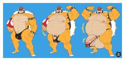 absurd_res anthro balls bara big_balls big_penis bowser cock_ring erection genitals hi_res koopa male male_focus male_only mario_(series) mushroom nintendo nipples penis scalie solo super_mario_bros. super_mushroom thewilldpink video_games