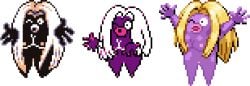 jynx pokemon pokemon_(species) pokemon_gsc pokemon_rgby pokemon_rse sprite_art sprite_edit sprite_sheet white_background