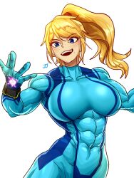 1girls 2022 abs alluring barefoot biceps big_breasts blonde_hair blue_bodysuit blue_eyes blushing_at_viewer bodysuit breasts bubble_ass bubble_butt buff curvaceous extreme_muscles feet_out_of_frame female holding_out_hand huge_breasts large_breasts looking_at_viewer metroid muscle muscle_girl muscle_tone muscles muscular muscular_arms muscular_ass muscular_back muscular_legs muscular_thighs nintendo samus_aran seductive six_pack sparkeyjinjin tagme thick_thighs thunder_thighs tied_hair tomboy toned toned_female triceps voluptuous white_background wide_hips zero_suit zero_suit_samus