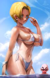 android 18 from dragon ball by elitenappa