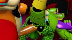 2022 2boys 3d 3d_(artwork) all_fours alligator alligatorid anal anal_sex animated animatronic anus ass ass_focus balls bear bedroom big_balls big_penis black_tail boner bowtie bracelet claws crocodile crocodilian digital_media_(artwork) dominant_male domination duo duo_focus erect_penis erection eyewear face_paint five_nights_at_freddy's five_nights_at_freddy's:_security_breach focus_on_ass from_behind from_behind_position fucked_from_behind gay gay_domination gay_sex genital glamrock_freddy_(fnaf) green_body hair hand_on_tail humanoid_genitalia humanoid_penis interspecies lying_down lying_on_stomach machine male male/male male_only male_penetrated male_penetrating male_penetrating_male montgomery_gator_(fnaf) no_sound nude orange_body penetration penile penile_penetration penis penis_focus penis_in_ass pleasure_face red_eyes red_hair reptile robot scarlena4 shoulder_pads source_filmmaker spiked_bracelet star_glasses tail taken_from_behind testicles thick_penis video video_games while_penetrated x-ray