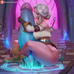 1girls ai_generated ass books candle ciri female gigantic_penis green_eyes huge_cock hugging_penis kissing kissing_penis large_ass looking_at_viewer lucakp massive_penis patreon patreon_link patreon_logo patreon_url patreon_username ritsu solo solo_female solo_focus summoning summoning_circle sword tagme the_witcher_(series) white_hair window