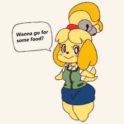 1girls animal_crossing animated anthro ass ass_expansion belly belly_overhang bikini blonde_hair blush blush_lines breast_expansion breasts canine canine_humanoid closed_eyes dialogue english_text fat female female_focus female_only furry happy heart heart_symbol immobile immobilization isabelle_(animal_crossing) large_ass large_breasts nintendo obese obese_female overweight overweight_female plumpknight ponytail shortstack skirt slideshow stomach sweat sweating text weight_gain yellow_fur