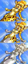 anthro breasts cheetah color dragon_quest dragon_quest_v feline female furry killerpanther mou nude petrification small_breasts stone tear tirol transformation