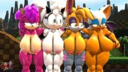 3d 3d_animation 4girls animated anthro areolae bat big_breasts breasts bunnie_rabbot busty caprine chiropteran female female_only furry furry_only grey-yordle hedgehog huge_breasts lagomorph lanolin_the_sheep large_breasts newton's_cradle nipples no_sound nude nude_female rabbit rouge_the_bat sheep sonia_the_hedgehog sonic_(series) sonic_the_hedgehog_(series) swinging_breasts thick_thighs video wide_hips wings