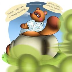 1boy animal_crossing ass ass_bigger_than_head ass_focus big_ass big_butt big_fart blush butt_focus clothes clothing embarrassed fart fart_cloud fart_fetish fart_stain farting fat_ass fully_clothed furry furry_only green_fart green_fart_cloud hawaiian_shirt huge_ass huge_butt looking_at_ass looking_back looking_over_shoulder male male_only nintendo no_genitals no_mouth no_sex nonhuman racoon_tail sitting solo solo_male speech_bubble sunflower_fox swamp_ass tail talking talking_to_self tanuki text thick_tail thick_thighs tight_pants tom_nook tom_nook_(animal_crossing)