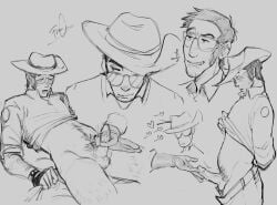 blush bottomless clenched_hand clenched_hands curled_fingers denial disembodied_hand edging gay gloved_handjob gloves grabbing_sheets gripping_sheets handjob handjob_with_gloves jerking_off jerking_off_another looking_pleasured male male_only open_mouth orgasm_denial pants_around_thighs pants_down pants_open pants_pulled_down precum precum_drip precum_on_penis sheet_grab shirt_lift shirt_up sirekimmie sniper_(team_fortress_2) spoken_heart stroking stroking_penis submissive_male team_fortress_2 teasing tf2 wanting_more yaoi