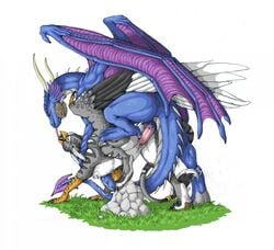 acidapluvia avian dragon female feral gryphon male penis pussy scalie sex straight tongue vaginal_penetration vaginal_penetration wings