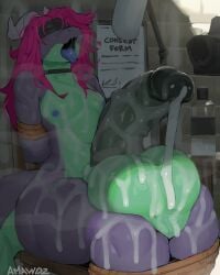 1boy 2025 after_sex amawdz balls balls_on_leg blindfold bottom_heavy commission consensual cum cum_on_body cum_on_penis dragon femboy free_use green_body horns huge_balls huge_cock humanoid_penis hung_bottom hung_femboy hung_trap ike_(ikeywike) male male_only nude original_character penis purple_body red_hair rope rope_bondage scalie second-party_source service_top sitting solo teal_body thick_cum thick_thighs tongue tongue_out two_tone_body wide_hips