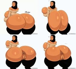 1girls almira_as-salam_(flavorcream) animated ass ass_bigger_than_head ass_clapping ass_focus backboob big_ass big_breasts big_thighs black_pants breasts breasts_bigger_than_head clapping_cheeks cloned clones clothed curvaceous curvy curvy_figure digital_media_(artwork) enormous_ass enormous_thighs female female_only flavorcream full_body ghostar gigantic_ass gigantic_thighs green_eyes high_heels hijab hips hourglass_figure huge_ass huge_breasts huge_thighs hyper_ass hyper_thighs large_ass large_breasts large_thighs legs massive_ass massive_thighs mature mature_female no_bra revealing_clothes sideboob slim_waist standing stiletto_heels teasing thick thick_hips thick_legs thick_thighs thighs thighs_bigger_than_head twerking very_high_heels voluptuous waist wide_hips wide_thighs