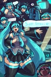 hatsune miku from vocaloid by squirmsdworms