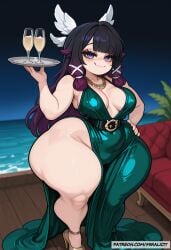 4k ai_generated bangs big_ass big_butt big_thighs butt columbina_(genshin_impact) curvy curvy_body curvy_female curvy_hips dress genshin_impact high_resolution hips hoyoverse huge_ass huge_butt huge_thighs hyper hyper_ass hyper_butt hyper_thighs large_ass large_butt large_thighs miralicit multicolored_hair naughty_face sexy sexy_body sexy_female sexy_pose shortstack small_breasts thick_ass thick_butt thick_hips thick_legs thick_thighs wide_hips wings young younger_female