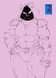 abs angry_face armor balls beefy buff bulge bulge_through_clothing fortnite fortnite:_battle_royale hoodie huge_balls huge_biceps huge_cock huge_thighs humanoid male muscular muscular_male penis raven_team_leader thunder_thighs