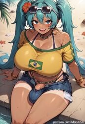 brazilian miku from vocaloid by mobart