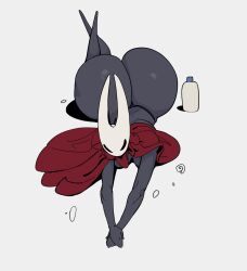 1girls 2_horns alternate_body_type alternate_breast_size arthropod artist_name big_ass big_breasts big_butt black_body black_skin bubble_ass bubble_butt bug bug_girl dankwoll female hollow_knight hornet_(hollow_knight) large_ass large_breasts large_butt silksong