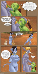 ackanime alliance_(warcraft) black_hair blizzard_entertainment blonde_hair_male blue blue_skin breasts comic comic_page draenei draenei_female english_text female green_skin hooves horde horns kalimdor male male/female nude oral oral_sex orc orc_(warcraft) orc_female outside page_38 page_number penis pointy_ears purple_skin sex strange_acquaintances tail tentacle tesslora the_barrens troll troll_(warcraft) troll_male url warcraft world_of_warcraft