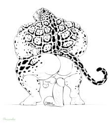 2022 anal anal_masturbation anthro anus ass back_muscles balls biceps big_butt big_muscles black_and_white coach_(purrcules) crouching dildo english_text felid fur genitals hi_res huge_muscles humanoid_dildo humanoid_genitalia humanoid_penis jaguar mainlion male male_focus male_only mammal markings masturbation monochrome muscular muscular_anthro muscular_male muscular_thighs nude pantherine penis perineum quads sex_toy solo spots spotted_body spotted_fur spotted_markings text thick_thighs