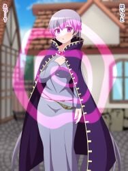 1girls absurdly_long_hair breasts cape dress empty_eyes female female_only femsub fire_emblem fire_emblem:_the_binding_blade hypnosis japanese_text large_breasts long_hair long_sleeves looking_at_viewer maledom mind_control nintendo outdoors pink_eyes public purple_eyes purple_hair rape solo sophia_(fire_emblem) text translation_request very_long_hair yugo-eti