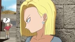 1girls 2boys ai_voice_acted android_18 animated blonde_female blonde_hair blue_eyes cheating cheating_mother cheating_wife chuchozepa cuckold dragon_ball dragon_ball_z krillin kuririn master_roshi milf money netorare ntr pale-skinned_female prostitution sound standing_sex video