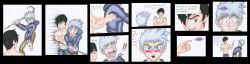 2boys black_hair embarrassed exclamation_point fight jack_frost_(rise_of_the_guardians) jaden_(trueticklefanatic) knocked_out magic male_only original_character rise_of_the_guardians tickling tickling_armpits ticklish trueticklefanatic