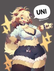 achakoora anthro big_breasts blonde_female breasts female fluffy tagme