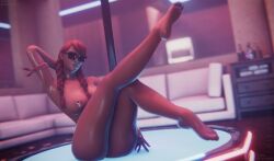 ass feet fortnite nipple_piercing oily summer_fable sunglasses tinted_eyewear tsukunami