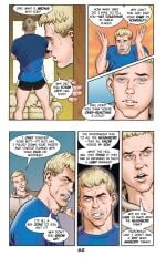 arguing caucasian caucasian_male comic dialogue dilf english_text father_and_son handjobs_magazine jack_maguire josman josman_comics justin_maguire male male_only muscles muscular muscular_male teen_boy