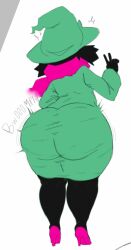 1boy 2d anthro anthro_male anthro_only ass ass_expansion ass_focus ass_growth big_ass big_butt black_fur caprine deltarune dress expansion femboy feminine_male fur furry furry_male furry_only girly growth high_heels huge_ass huge_butt humanoid humanoid_male humanoid_only male male_focus male_only malesub mammal mammal_humanoid peace_sign ralsei scarf solo solo_male undertale_(series)