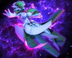 . 1girls 3d 3d_(artwork) 4_fingers anthro big_breasts dress female female_only furry gardevoir green_hair half-dressed huge_breasts humanoid large_breasts long_hair mega_evolution mega_gardevoir pokémon_(species) pokemon pokemon_(species) psychic sfm sideboob source_filmmaker underboob white_body white_skin zentaisfm