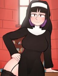 arkeus breasts clothes hilda_(series) kaisa_(hilda) thick_thighs