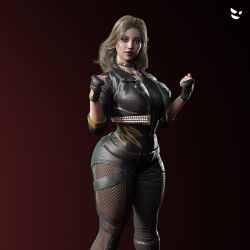 1girls 3d 3d_(artwork) athletic athletic_female big_ass big_breasts big_butt black_canary black_canary_(injustice) blonde_hair blue_eyes breasts busty child_bearing_hips corset curvy dc dc_comics dinah_lance female female_only fishnet fishnet_legwear fishnets fully_clothed gm_studios green_arrow_(series) hourglass_figure injustice_2 jacket large_breasts lipstick long_hair milf pantyhose pose posing seductive seductive_look sensual solo thick thick_ass thick_thighs wide_hips